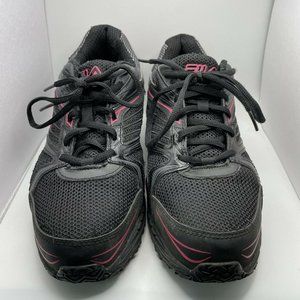 Fila Women's Memory Reckoning 9.5 Slip Res Athletic Shoe Steel Toe Black